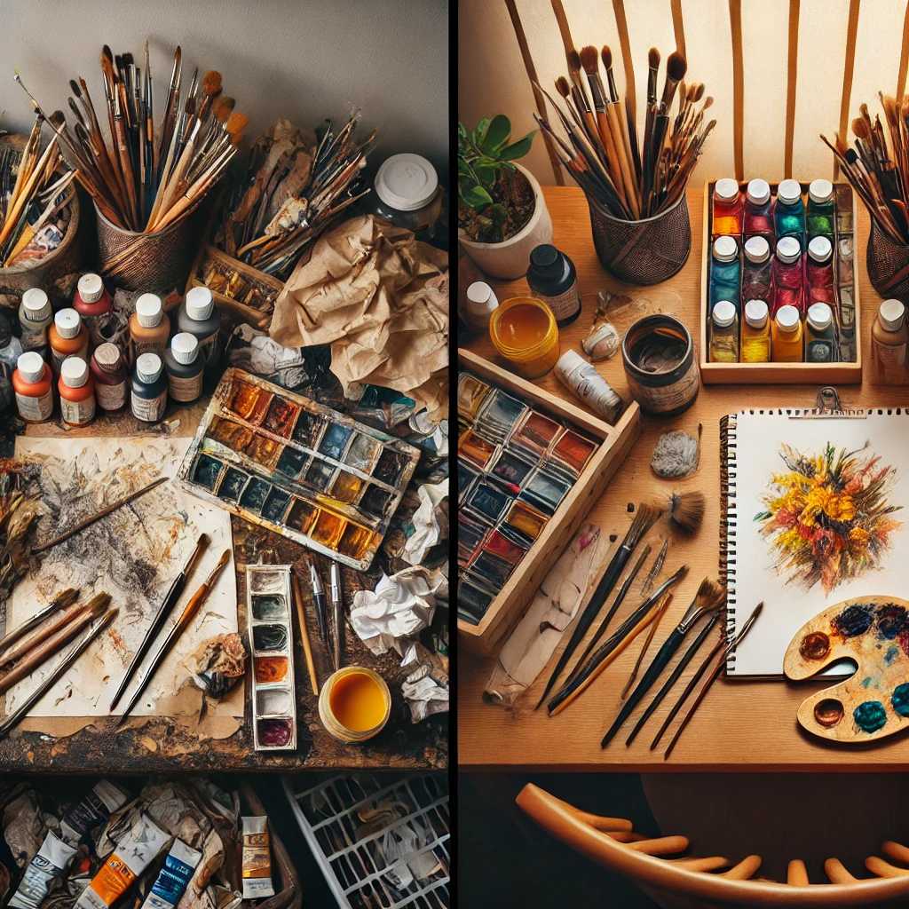 DIY Art Supply Organization